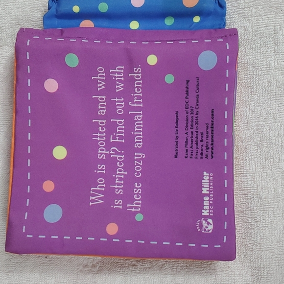 KANE MILLER Hello, Baby! Spots And Stripes with Plastic Rattle Handle-EC - Picture 3 of 11